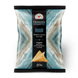 Vegan Air Popped Crisp Mediterranean Sea Salt Elements - Vitalia