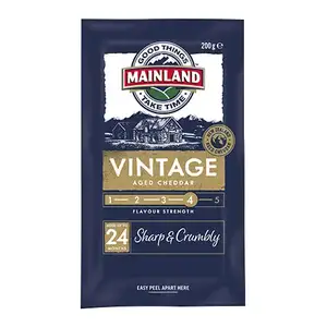 Vintage Sharp & Crumbly Aged Cheddar - Mainland