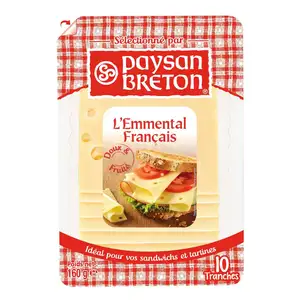 Emmental Cheese Slices - Paysan Breton