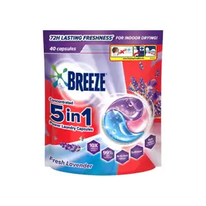 5in1 Power Laundry Capsules Fresh Lavender - Breeze