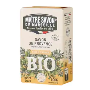 Organic Argan Oil Provence Soap Bar - Maitre Savon De Marseille