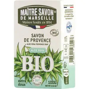 Organic Aloe Vera Provence Soap Bar - Maitre Savon De Marseille