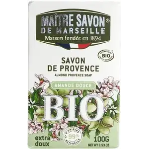 Organic Almond Provence Soap Bar - Maitre Savon De Marseille