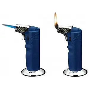 Oval Table Torch Lighter Blue - Siglo