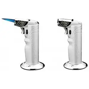 Oval Table Torch Lighter White - Siglo