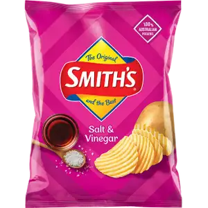 Salt & Vinegar Crinkle Cut Chips - Smith's