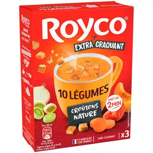 10 Vegetables Soup with Plain Croutons - Royco