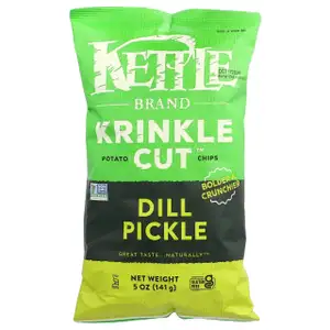 Krinkle Cut Chips Dill Pickle Flavor - Kettle