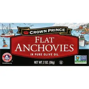 Flat Anchovy in Pure Olive Oil - Crown Prince