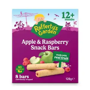 Baby Snack Bars from 12 Months Plus, Apple & Raspberry - Rafferty's Garden