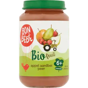 Baby Smooth from 6 Months Plus, Organic Apple, Strawberry, Pear - Bonbébé