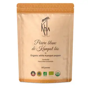 Organic White Kampot Pepper PGI - Khla