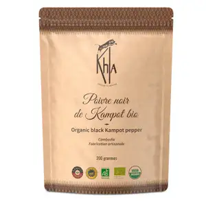 Organic Black Kampot Pepper PGI - Khla