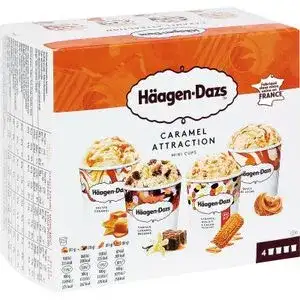 Caramel Attraction Mini Cups Ice Cream - Häagen-Dazs