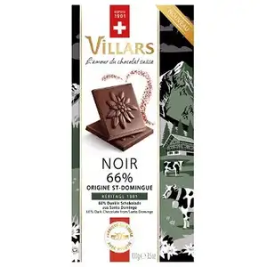 66% Dark Chocolate Santo Domingo Origin - Villars 
