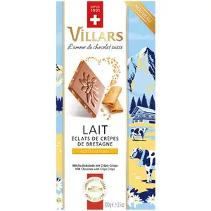 Milk Chocolate with Crêpe Crisp - Villars 
