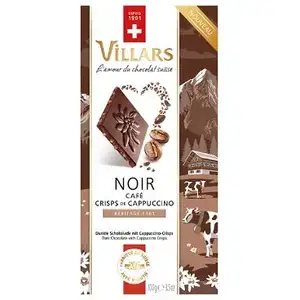 Dark Chocolate with Cappuccino Crisps - Villars 
