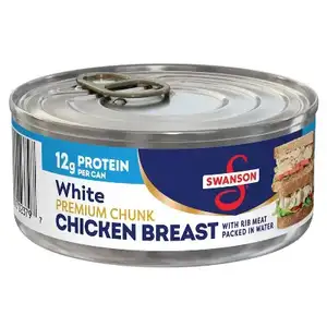 White Premium Chunk Chiken Breast with Rib Meat in Water - Swanson