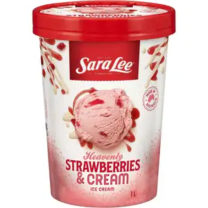 Strawberries & Cream Ice Cream - Sara Lee