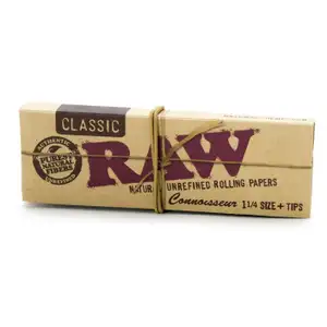 Classic 1 1/4 + Tips - Raw