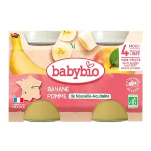 Gluten Free Banana Apple No Sugar & Milk Added - Babybio