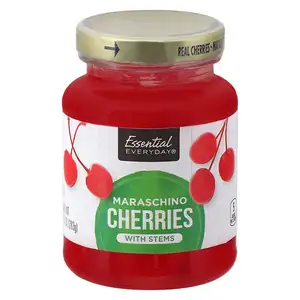 Maraschino Cherries with Stems - Essential Everyday