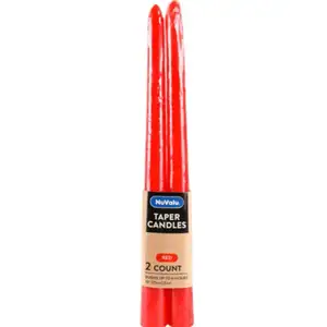 Taper Red Candle - NuValu