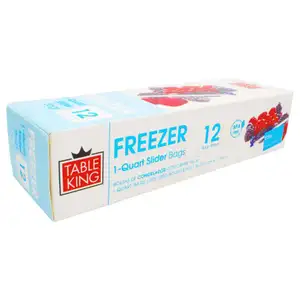 Freezer Quart Slider Bags - Table King