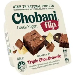 Flip Triple Choc Brownie Lowfat Greek Yogurt - Chobani