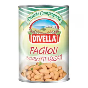 Boiled Borlotti Beans - Divella