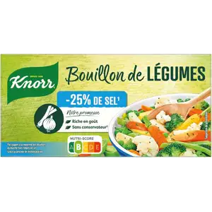 Vegetables Broth Cube Less Salt 25% - Knorr