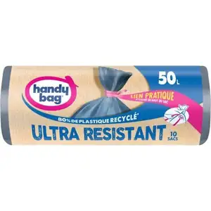 Ultra Resistant Garbage Bag with Removable Ties - Handy Bag