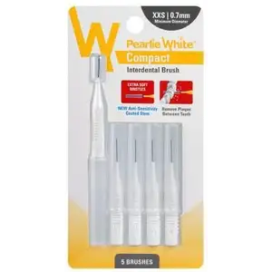 White Compact Interdental Brush - Pearlie White