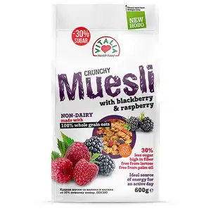 Crunchy Muesli with Blackberry & Raspberry - Vitalia