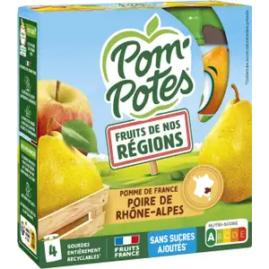 Apple Pear Compote No Added Sugar - Pom'Potes