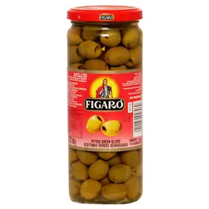 Pitted Green Olives - Figaro