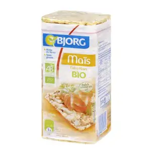 នំស្ងួតធម្មជាតិ រសជាតិពោត- Bjorg - Bjorg