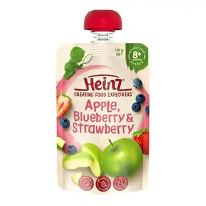 Apple Strawberry & Passion Fruit Puree for 8 Months Plus - Heinz