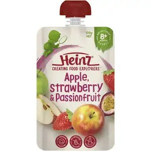 Baby Puréed from 8 Months Plus, Apple Strawberry & Passionfruit - Heinz