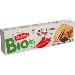 Organic Cacao Stuffed Biscuit - Chabrior