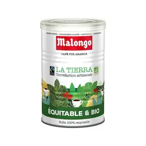 Organic Arabica Ground Coffee - Malongo - Organic