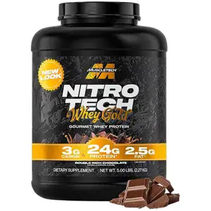 Nitro Tech Whey Gold, Double Rich Chocolate - MuscleTech