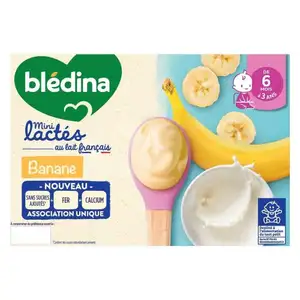 Mini Lactés Banana from 6 Months - Blédina