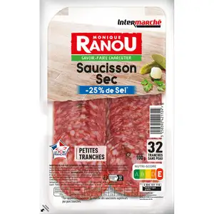 Dry Sausage 25% Less Salt Sliced - Ranou