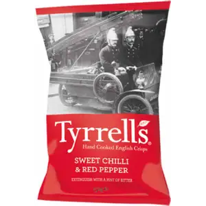 Sweet Chilli & Red Pepper Potato Crisps - Tyrrell's