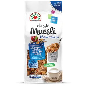 Muesli Wholegrain Cereals Seeds & Raisins - Vitalia