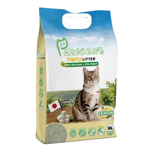 Lemon Natural Tofu Cat Litter - Pawcent