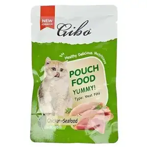 Chicken & Seafood Meat Pate Pouch - Gibo