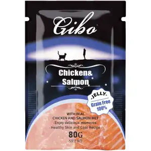 Chicken & Salmon in Jelly Pouch - Gibo