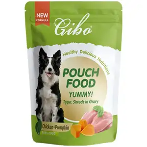 Chicken & Pumpkin Shreds in Gravy Pouch - Gibo